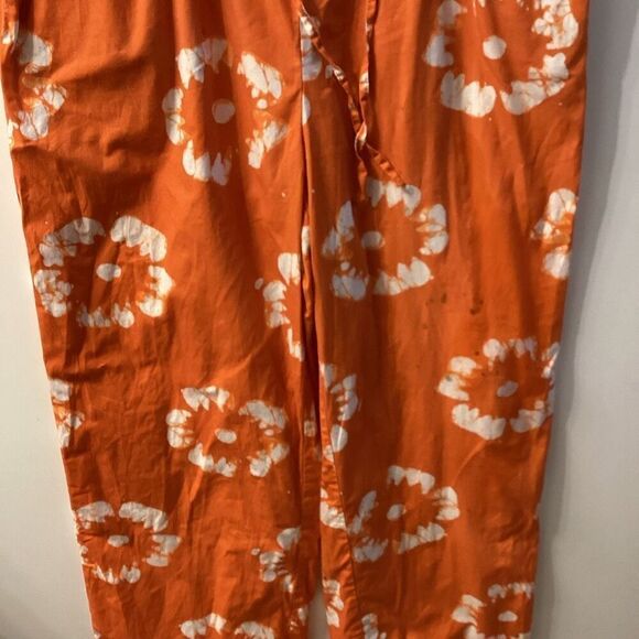 Busayo Collective Orange Ruffle Jumpsuit Women’s Size 6 - Picture 8 of 16